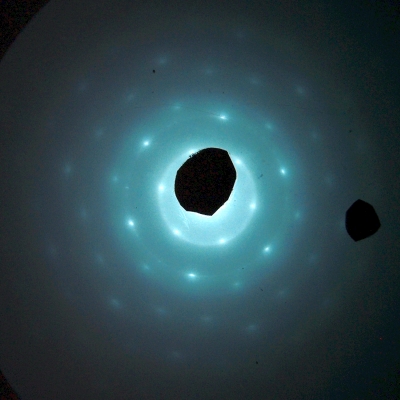 Diffraction pattern from hexagonal pyrolytic graphite